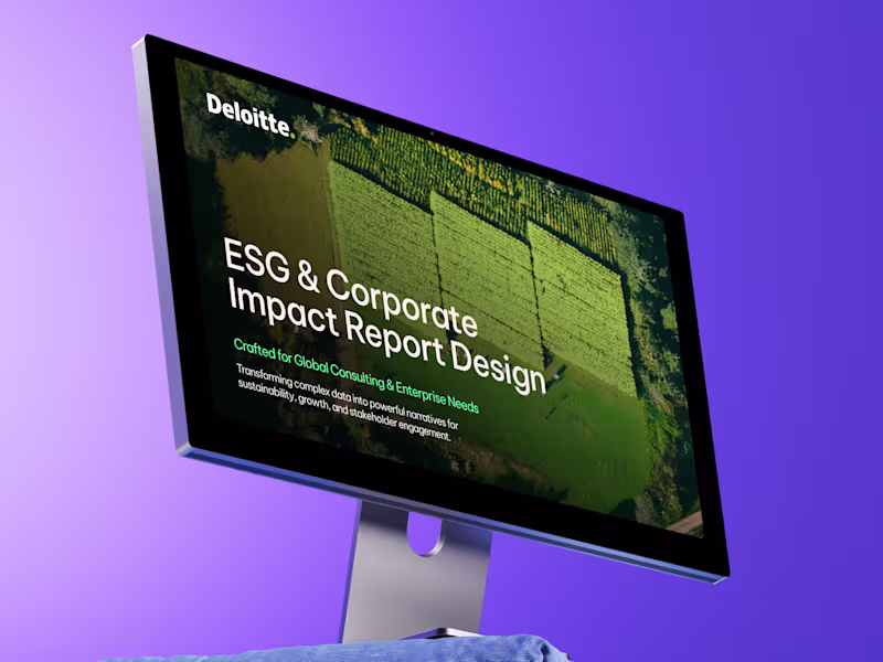 Cover image for Corporate ESG Report Design for Consulting Firms