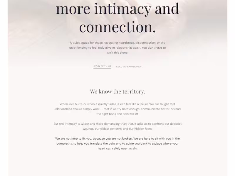 Cover image for Dare to Love Again — Multipage Website Redesign
