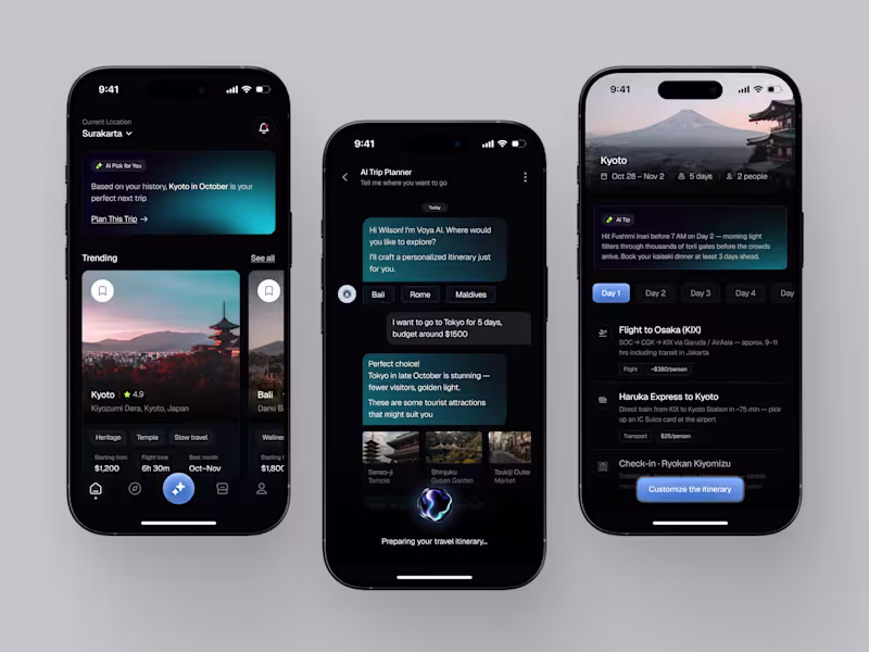 Cover image for Voyager - Travel Booking Mobile App