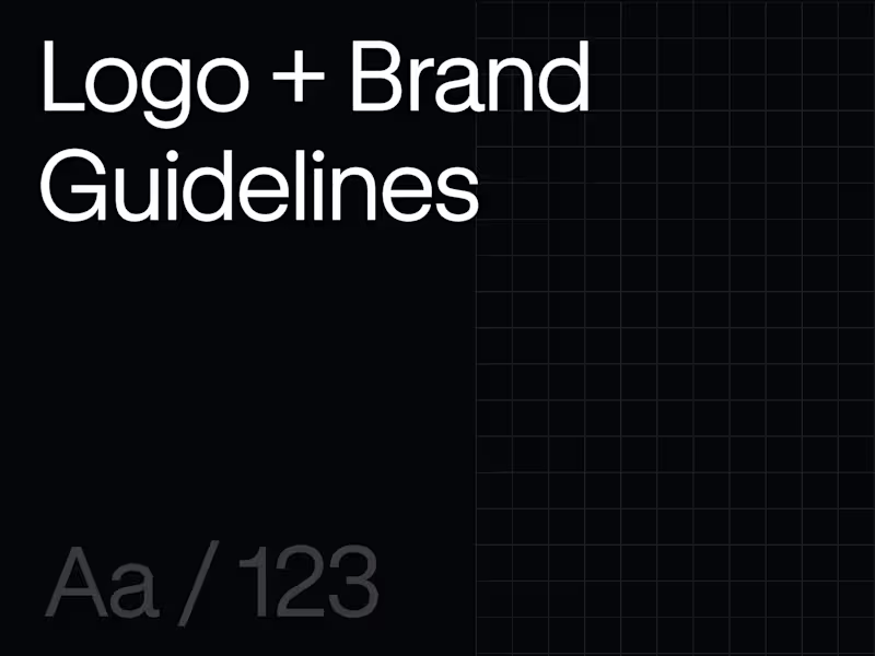 Cover image for Logo + Brand Guidelines