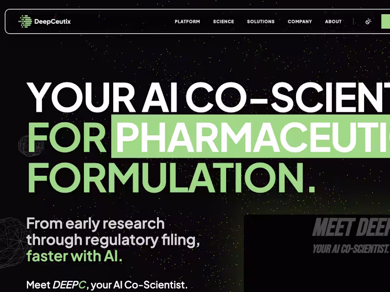 Cover image for DeepCeutix - AI Co-Scientist for Pharmaceutical Formulation