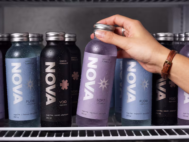 Cover image for NOVA Beverage Branding Concept