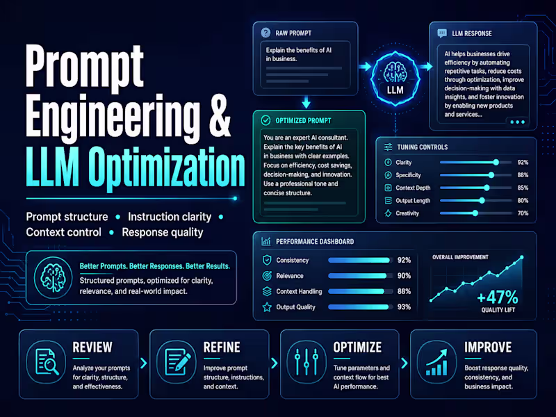Cover image for Prompt Engineering & LLM Optimization