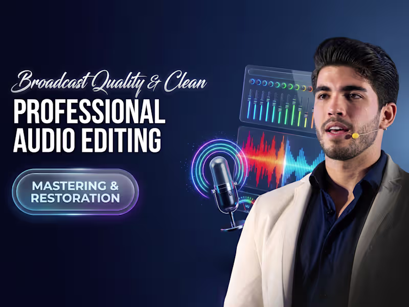 Cover image for Pro audio editing, mixing, mastering, and audio restoration