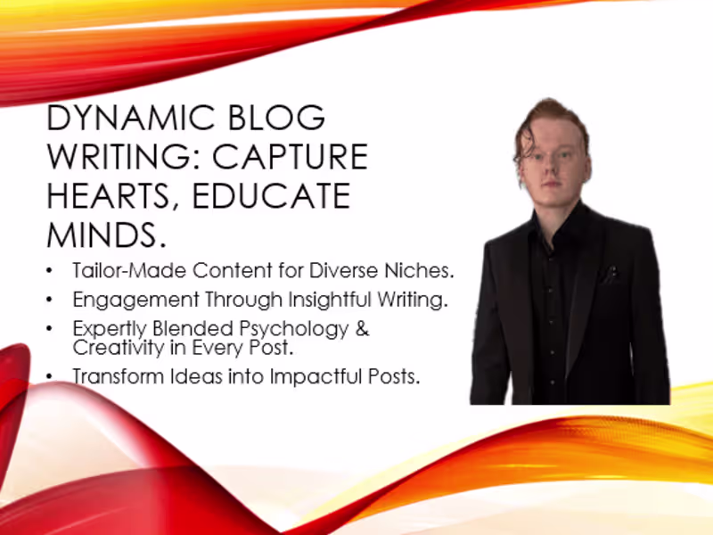 Cover image for Captivating Blog Creation for Every Niche and Need