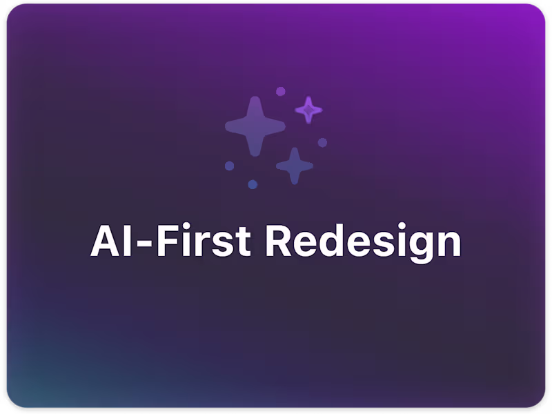 Cover image for AI-First Product Redesign