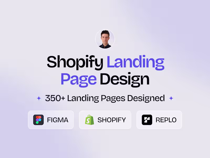 Cover image for Shopify Landing Page Design
