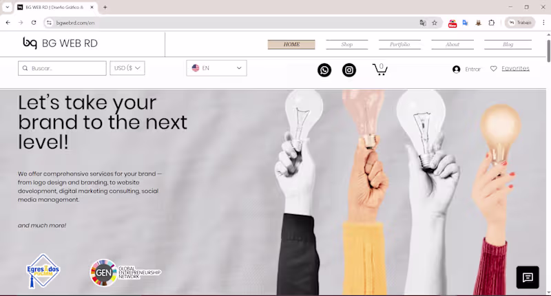 Cover image for We are BG WEB RD, a virtual advertising agency made up of pr...