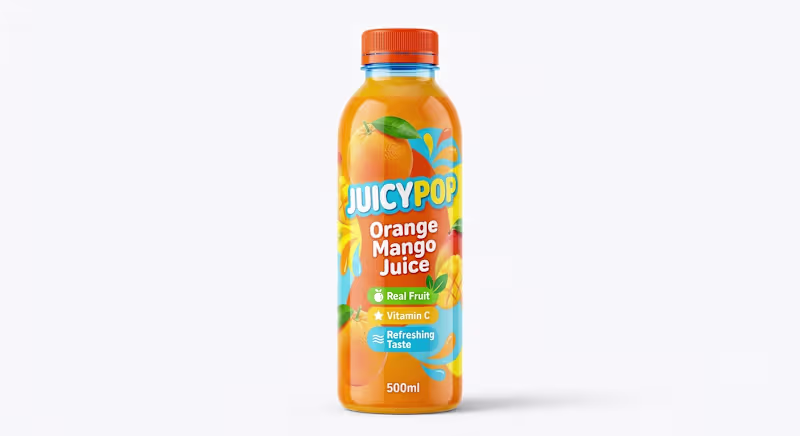Cover image for Premium Juice Bottle Label Design