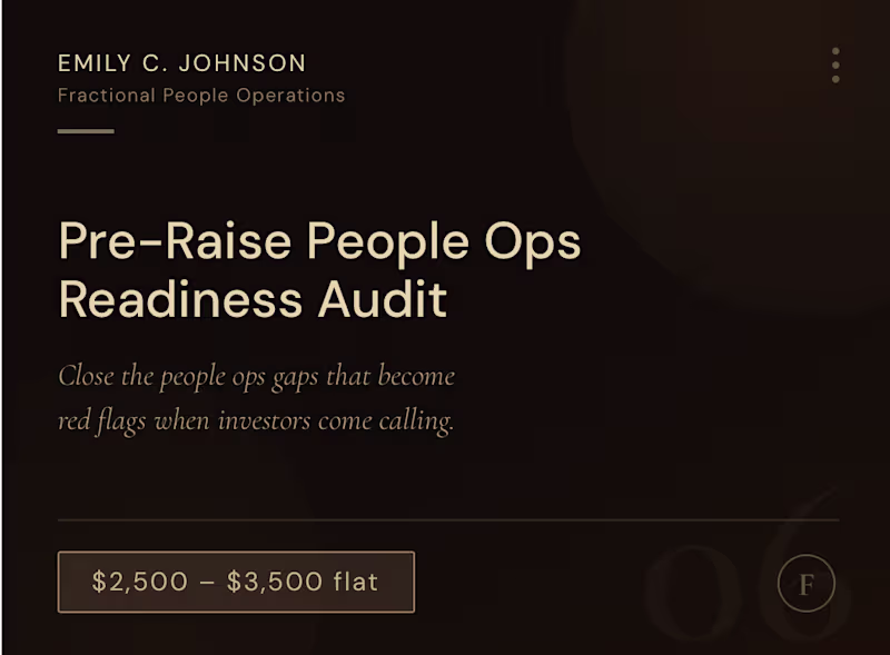 Cover image for Pre-Raise People Ops Readiness Audit