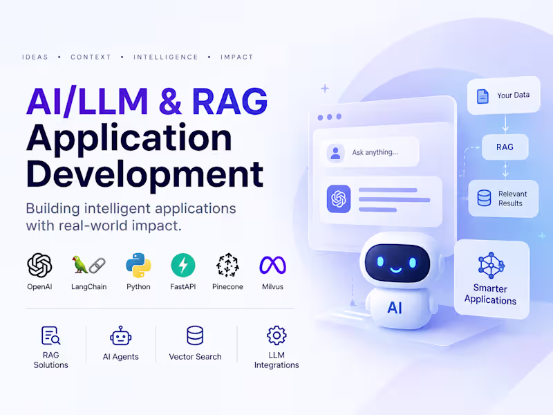 Cover image for AI/LLM & RAG Application Development