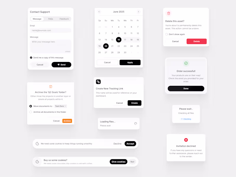 Cover image for Minimal Modals / Popup Window Design