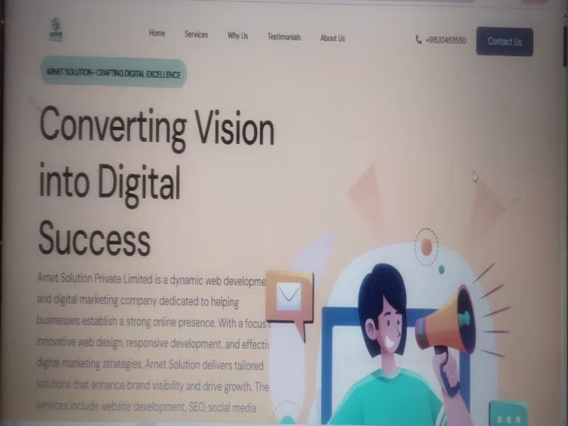 Cover image for :Created a professional and responsive