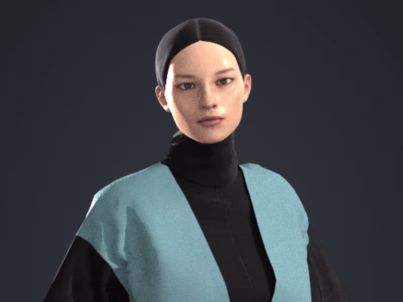 Cover image for Blue and Black Outfit Using Clo3d Softwear