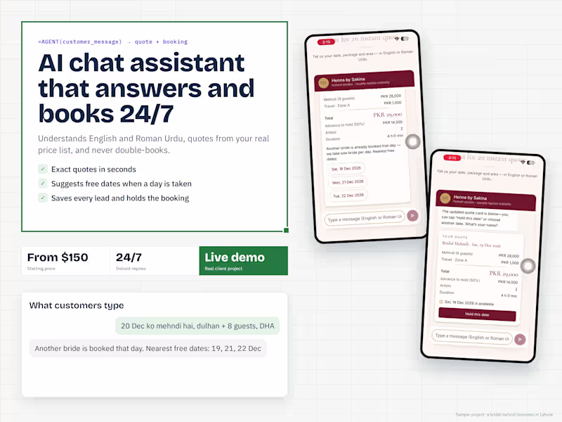 Cover image for AI Customer Support & Lead Agent