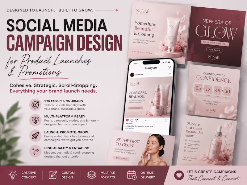 Cover image for Social Media Campaign Design for Product Launches & Promotions