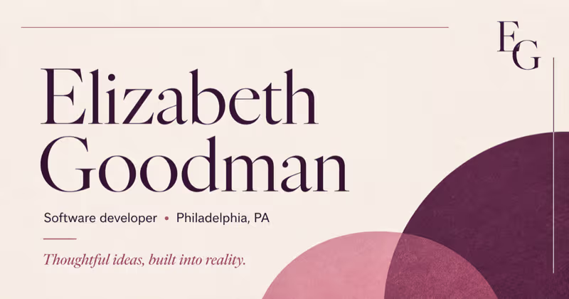 Cover image for Elizabeth Goodman Portfolio