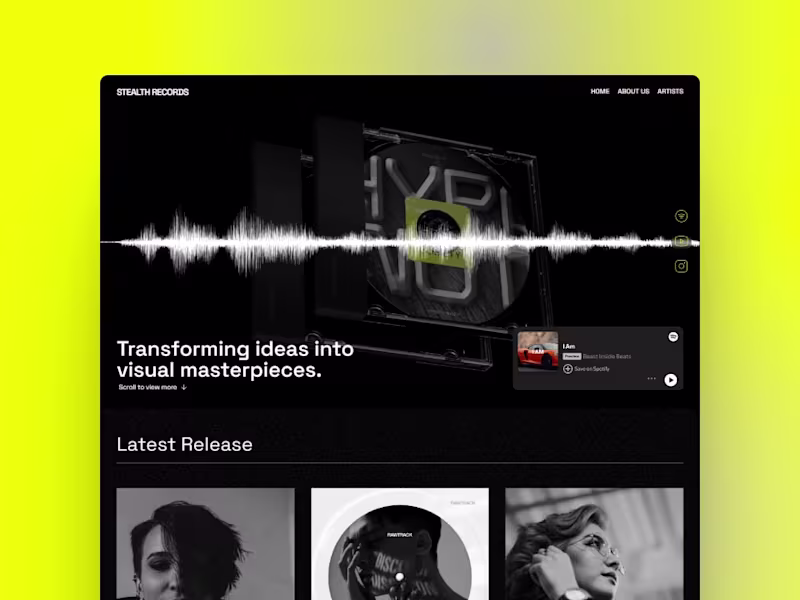 Cover image for Stealth Record (https://stealth-records.framer.website/)webs...