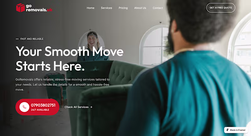 Cover image for Goremovals.uk Website & Branding