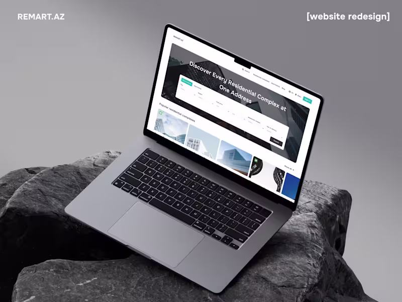 Cover image for Remart.az - Real Estate Web design