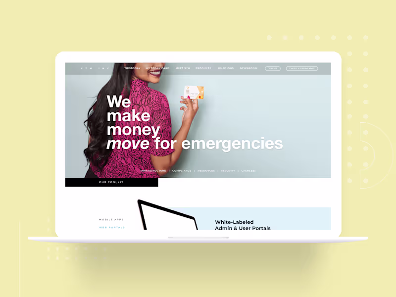 Cover image for UX/UI Web-design for a Fintech Neo-Banking Space brand, XTM