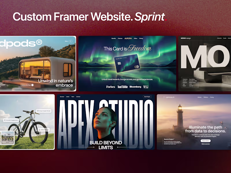 Cover image for Custom Framer Website || Designed & Built in 7 Days