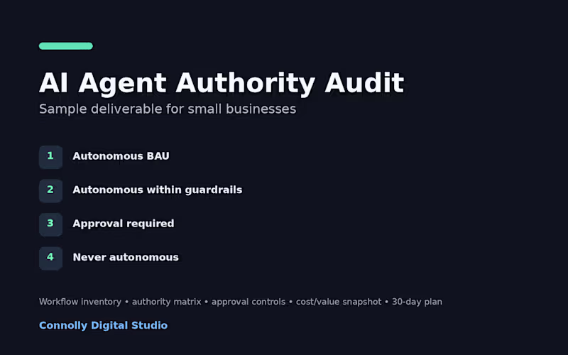 Cover image for Sample deliverable: AI Agent Authority