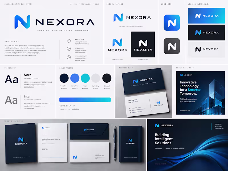 Cover image for A modern technology brand identity