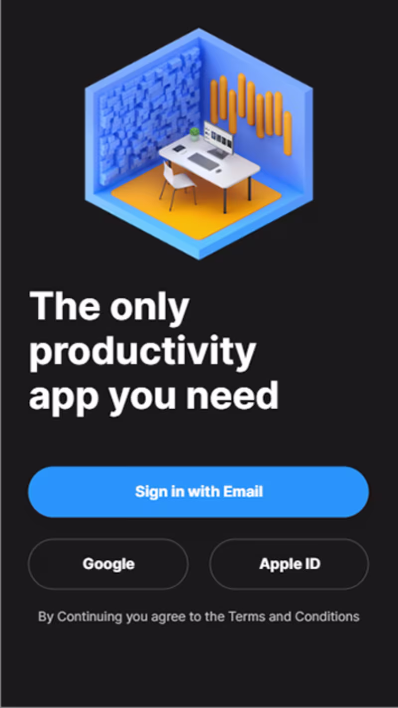 Cover image for Productivity app