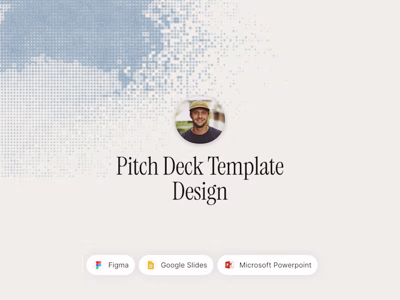 Cover image for Pitch Deck Template Design