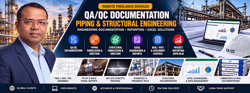 Cover image for QA/QC Documentation for Piping & Structural Projects