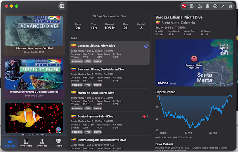 Cover image for 🤿🪸 Dive Archive Dashboard