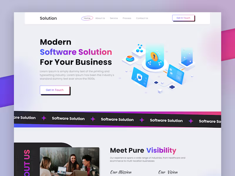 Cover image for Software solution creative web