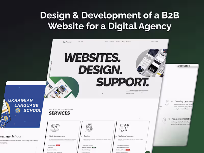 Cover image for Simple Website Development (Landing page / Company website)