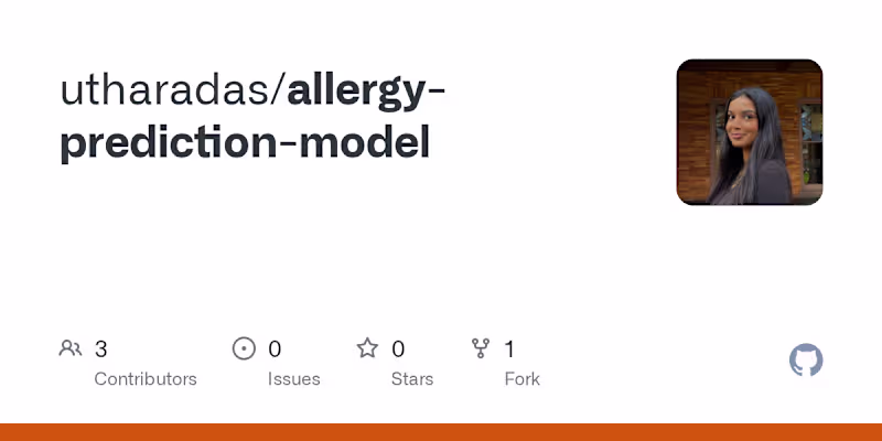 Cover image for Allergy Prediction Model Development