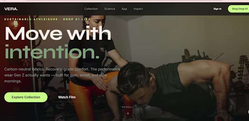 Cover image for VERA Motion — Cinematic Athleisure