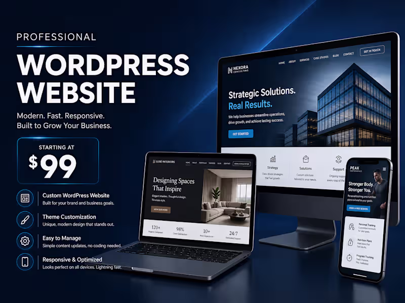 Cover image for Professional WordPress Website