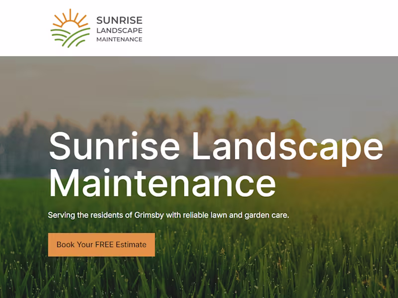 Cover image for Sunrise Landscape Maintenance