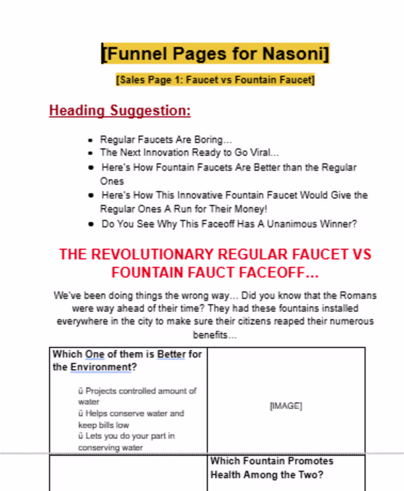 Cover image for Sales Funnel for Nasoni