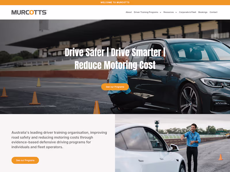 Cover image for Australia’s Leading Driver Training Organisation | Murcotts