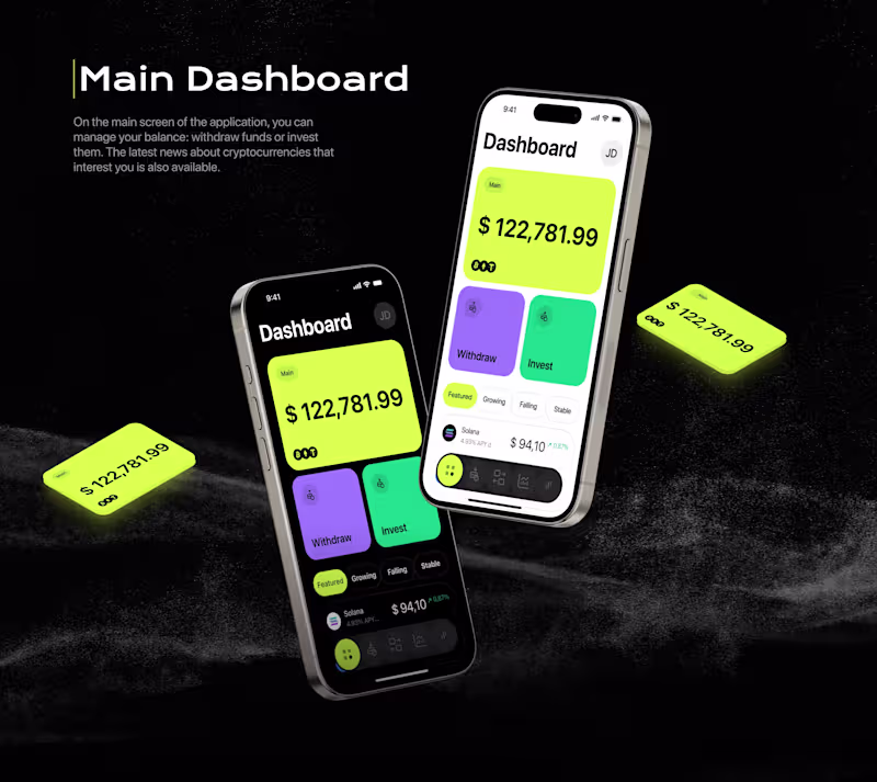 Cover image for FINTECH | CRYPTOCURRENCY | INVESTMENT | MOBILE APP IOS