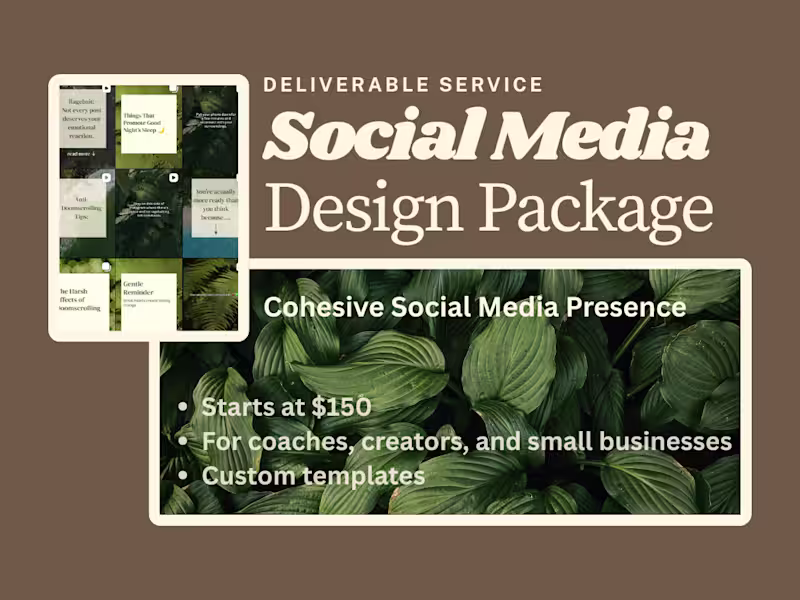 Cover image for Social Media Design Package