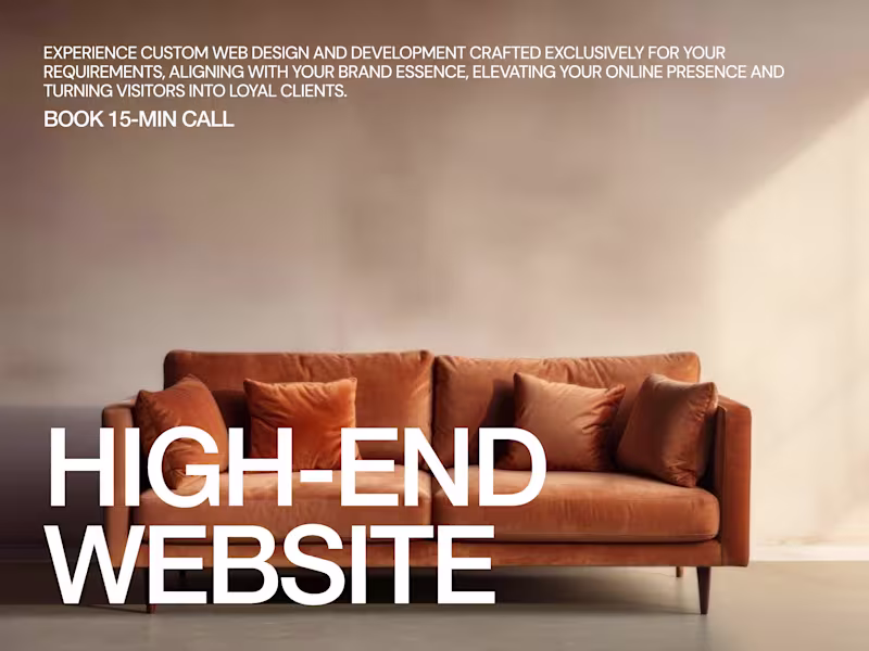 Cover image for High-end website design