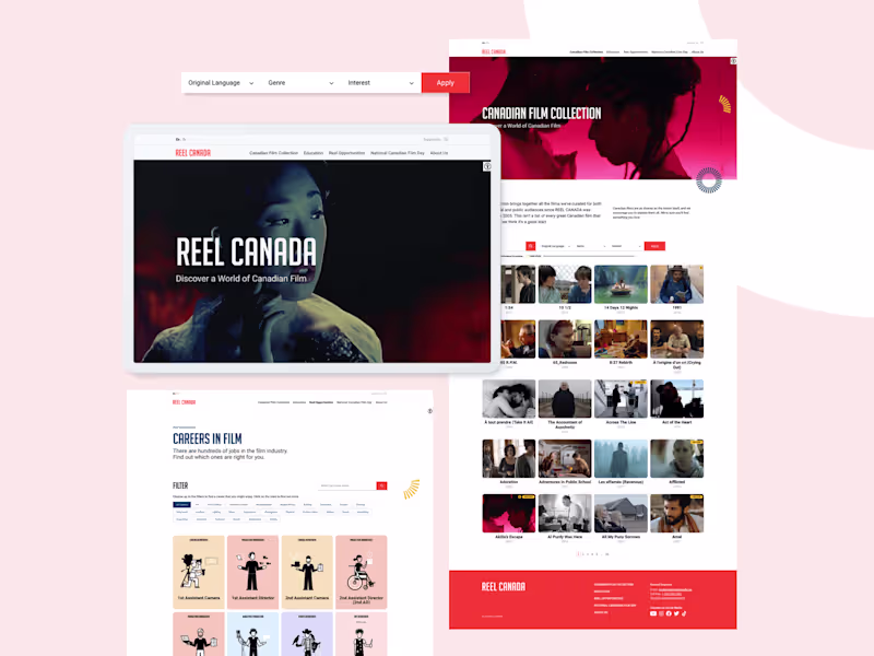 Cover image for Reel Canada Website