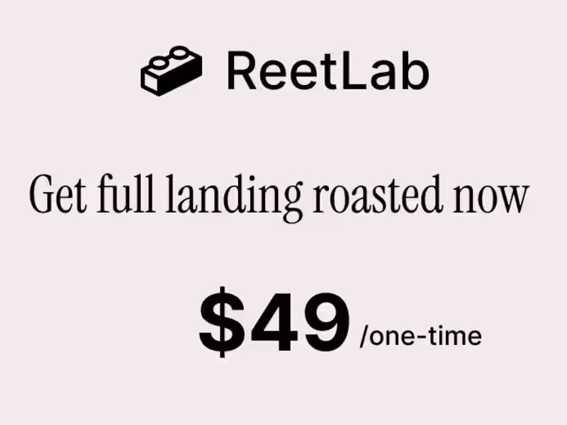 Cover image for Roast the Landing/Homepage
