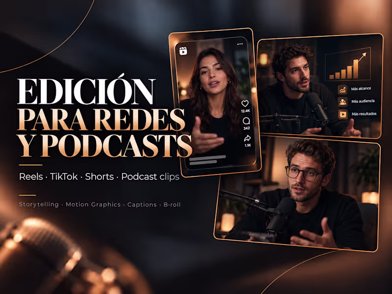 Cover image for Edición de vídeos para redes y podcasts