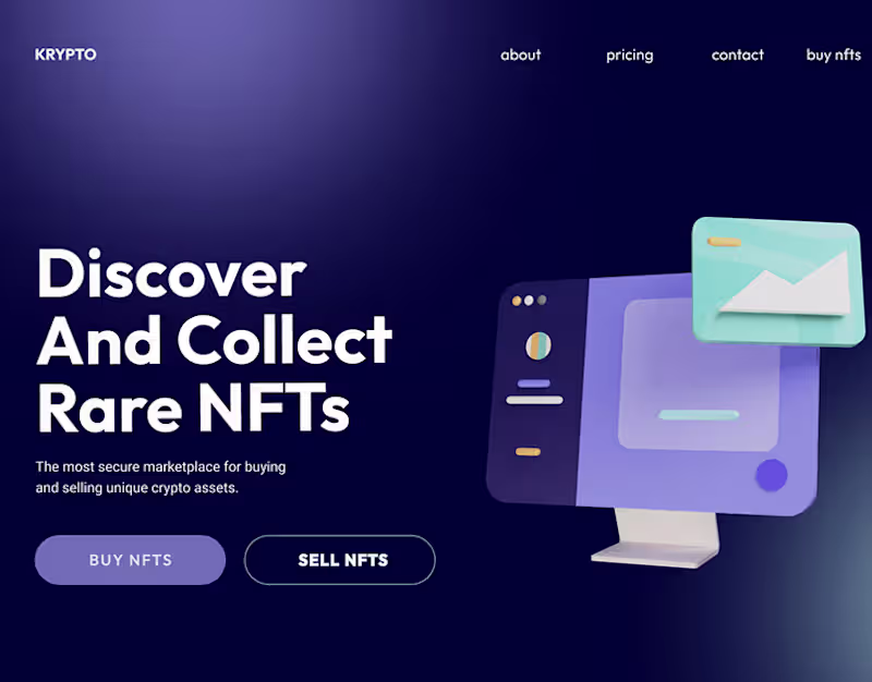 Cover image for Krypto Landing Page 