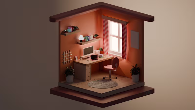 Cover image for I made lowpoly Isometric Kitchen