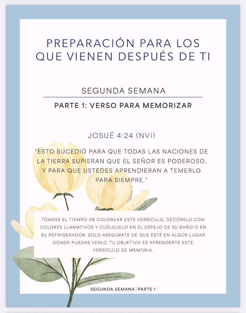 Cover image for Women's Spanish Bible Study PDF Design 