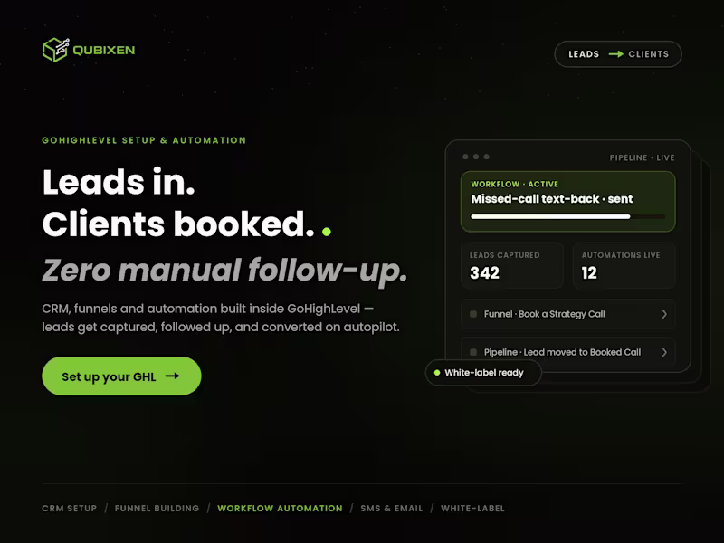 Cover image for Set up and build out GoHighLevel for Businesses